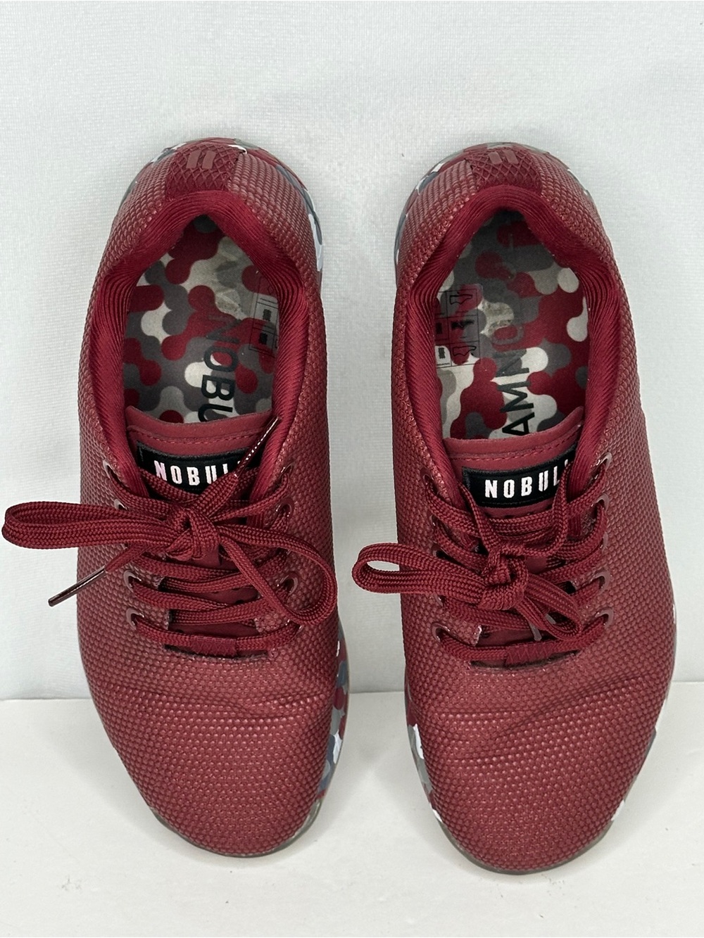 NOBULL Cabernet Maroon Burgundy Radial Trainers Lace Up Shoes
Sz 8 - Picture 5 of 8